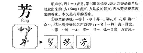 芳字五行|芳字的五行属性